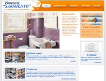 Tablet Screenshot of pintureriasarmiento.com